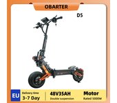 Patinete eléctrico OBARTER D5 con neumáticos de vacío de 12 pulgadas, motor de 2500 W, velocidad máxima de 60-70 km/h, batería extraíble de 35 Ah para una autonomía superior de 60-120 km D5-5000W-48V-35AH  000