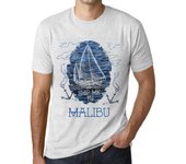 Camiseta vintage para hombre, camiseta gráfica,  Envíame a Malibú , vintage blanca XS anti-flash blanco