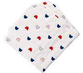 Manta afgana de gasa tricolor para envolver al bebé, fabricada en Japón marfil