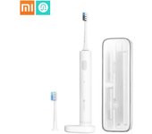 Doctor B-cepillo de dientes eléctrico sónico, cepillo inteligente con ondas de sonido, blanqueamiento ultrasónico, caja de viaje de carga inalámbrica impermeable blanco