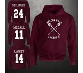 Beacon Hills Lacrosse Sudadera con capucha Teen Wolf McCall Stilinski Lahey Sudadera unisex XXL rojo vino