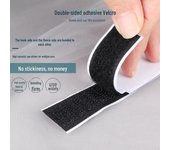 Cortina de mosquitera con velcro adhesivo resistente y cierre de gancho y bucle