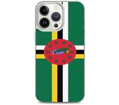 Funda iPhone - Drapeau Dominique - iPhone 13 Pro - Souple - Multicolor - Vertical
