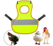 Chaleco de pollo para mascotas, capa reflectante, ropa impermeable de otoño e invierno para animales de granja, como patos, gansos, protección de seguridad One Size color rosa