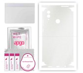 apgo Protective Skin Sticker for the back+sides compatible with Honor 10 Lite, Full Wrap Film, Foil, Vinyl - Pattern Matte Transparent