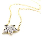 Les Trésors De Lily [J0081] - Collar chapado en oro 'Flora' oro blanco - 11 mm oro