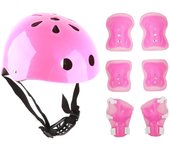 Conjunto de equipo de protección para casco para niños, protector de codos y rodillas de espuma para autos de equilibrio, scooters, patinaje sobre ruedas azul