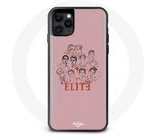 Coque pour iphone 13 Mini Elite Saison 5 Affiche personnages Fanart Logo