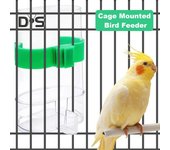 Dispensador automático de agua para pájaros, alimentador para beber, jaula para pájaros transparente, fuente de agua para periquito, cacatúa, agapornis, pinzón canario verde