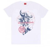 Yu Gi Oh! Camiseta unisex para adultos Dark Burning M blanco
