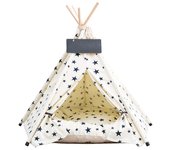 Tienda de campaña para mascotas, nido para gatos y perros, tienda pequeña de lona, cálida colchoneta para dormir para mascotas en invierno S  (40 × 40 × 50cm)