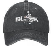 Gorra de béisbol clásica lavada con calavera de roca que compite con Ken Block para niño y niña, gorra Snapback, sombreros One Size