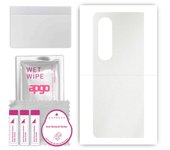 apgo Protective Skin Sticker for the back compatible with Samsung Galaxy Z Fold4, Wrap Film, Foil, Vinyl - Pattern Matte Transparent