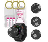 3x apgo MATTE Cristal protector híbrido compatible con Garmin Fenix 7X Pro, nano cristal flexible, excelente reemplazo para vidrio templado, resistente a rayones
