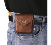 Funda de lujo con clip para cinturón de cuero para hombre, bolsa de cintura, cubierta para Samsung Z Flip6 Flip5 Moto Razr Oppo Vivo Tecno Honor Galaxy Flip 6 5 4 3 5G, funda tipo riñonera Motorola Razr 50 negro
