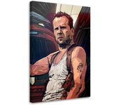 Cuadros en Lienzo John McClane personaje de ficción 40x60 beige