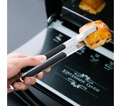 Pinzas de cocina de acero inoxidable Pinzas pequeñas para cocinar en parrillas de barbacoa Pinzas para carne de barbacoa Pinzas para ensaladas Pinzas para alimentos Pinzas para hielo Clip para utensilios de cocina naranja