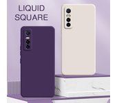 Funda de silicona líquida cuadrada para VIVO Y70 Y70t Y72 Y72t Y73s Y73t Y74s 5G Funda protectora para cámara a prueba de golpes para teléfono VIVO Y70s