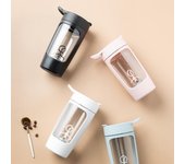Exprimidor eléctrico de gran capacidad de 650ml, licuadora portátil recargable por USB, Mini máquina para hacer zumo de frutas azul claro