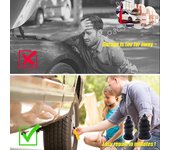 Juego de reparación de neumáticos al vacío, Kit de clavos para ruedas, coche, motocicleta, Scooter, herramienta de reparación de neumáticos sin cámara de goma, reparación sin pegamento, clavos para neumáticos