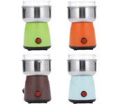 Molinillo de café eléctrico portátil para el hogar, con cuchillas de acero inoxidable, multifunción, para uso diario azul claro