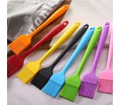 Cepillo de silicona para alimentos, herramientas para pan, crema, Cakae, cepillo para rociar barbacoa, hornear, cepillos para aceite, parrilla, herramienta para barbacoa, accesorios de cocina amarillo