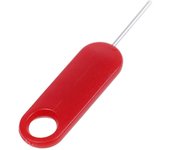 10 piezas de herramienta de extracción de la bandeja de la tarjeta SIM roja