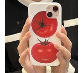Funda de silicona suave con estampado de tomates de Japón y Corea para iPhone 12, 11, 13 Pro, XR, X, XS Max, 7, 8 Plus, funda protectora trasera for iphone X