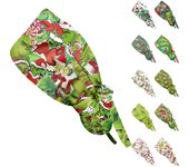 Gorra de trabajo con estampado navideño de moda, gorra informal con cola de caballo para mujer, gorra lavable, gorra Baotou One Size