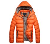 Chaqueta acolchada de invierno y otoño para hombre, parkas térmicas gruesas, prendas de vestir exteriores informales para hombre, rompevientos, sudaderas con capucha, abrigos, ropa S negro