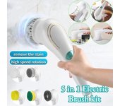 Nuevo cepillo de limpieza eléctrico inalámbrico multifuncional 5 en 1 de alta calidad, cepillo para lavavajillas de cocina, herramienta de limpieza de fregadero, cepillo de limpieza, herramientas para el hogar blanco