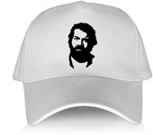 Gorra de béisbol de verano para hombre, sombrero ajustable de algodón negro, estilo casual, diseñador BUD SPENCER, gorras blancas unisex frescas para niños al aire libre Adjustable