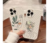 Funda de teléfono estética ondulada antideslizante para Iphone 14 11 12 13 Pro Max 7 8 Plus Se 2020 2022 X Xs Xr, funda trasera suave a prueba de golpes For iPhone 8 Plus