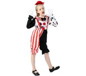Disfraces de payaso para niñas (tallas S-XL), disfraces para fiestas, disfraces para el Día del Niño, disfraces de Halloween para niñas S size (100-115cm)