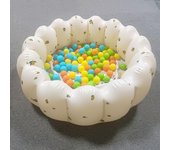 Productos en stock Nueva piscina inflable para bebés, piscina para niños con pétalos redondos gruesos, bañera para el hogar, piscina de bolas oceánicas 100*25