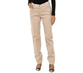 Pantalones Largos de Tejido Elástico Regular Fit 6Y5J18-5N0RZ para Mujer 24-USA beige