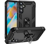 Funda magnética con soporte de anillo a prueba de golpes para Samsung Galaxy A24, A25, A33, A70, A60, A50, A40, A41, A80, A82, A22, A23 y A51 For Galaxy A33 5G negro