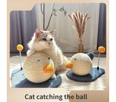 Tablero para rascar para gatos, Bola para rascar para gatos, Marco para gatear para gatos, Pilar para rascar para gatos, Sin virutas, Juguete para gatos, Herramienta para rascar para rascar y rascar de cáñamo de sisal