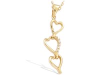 Les Trésors De Lily [H0429] - Colgante chapado en oro 'Love' oro blanco - 3x1 cm oro
