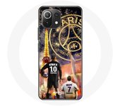 Coque pour Xiaomi Mi 11 Lite PSG Neymar et Mbappé Joyeux noël