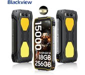 Teléfono inteligente Blackview BV7300 de 18 GB y 256 GB con Android 14 y batería de 15 000 mAh amarillo