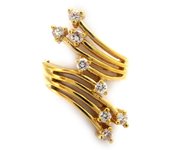 Anillo chapado en oro blanco 'Afectuosamente' 50 blanco