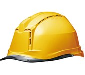 Casco de trabajo PC visera transparente con orificios de ventilación SC19PCLV RA3 con KP [Midori Anzen] ( transatlántico) Amarillo/humo