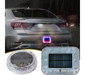 Luces de advertencia intermitentes LED solares para vehículos, automóviles, camiones, remolques, lámparas estroboscópicas de emergencia impermeables, linterna magnética para prevenir la colisión trasera.