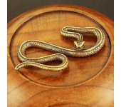 Figuras de decoración de bronce antiguo en miniatura de serpiente de cobre y latón para decoración de interiores, adorno de escritorio, estatuas en miniatura de cobre puro A3