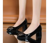 Zapatos de tacón alto para mujer, zapatos de verano de lujo poco profundos, zapatos de diseñador 2024, zapatos elegantes de vestir, zapatos de tacón grueso de nueva marca, zapatillas de mujer 35 albaricoque