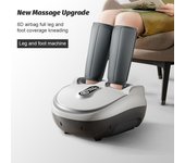 Máquina eléctrica para masaje de pies, rodillo de amasado, Airbag 8D para el cuidado de la salud, infrarrojo con calefacción, masajeador multifuncional para pies y pantorrillas