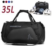 Bolsa de deporte para mujer, bolsa de gimnasio, 35 l, bolsa de viaje seca y húmeda, bolso de mano multifunción, bolso de hombro para natación, fin de semana, fitness, zapatos de yoga, mochila de día