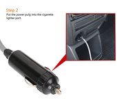 DC 12V Universal lavado de coche portátil ducha de coche herramienta de limpieza al aire libre Camping viaje ducha lavadora de coche con encendedor de cigarrillos azul