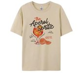 Camisetas gráficas retro de cóctel Aperol Spritz para mujer, lindas camisetas con bebidas alcohólicas, camisetas holgadas de algodón estampadas, regalo vintage unisex S